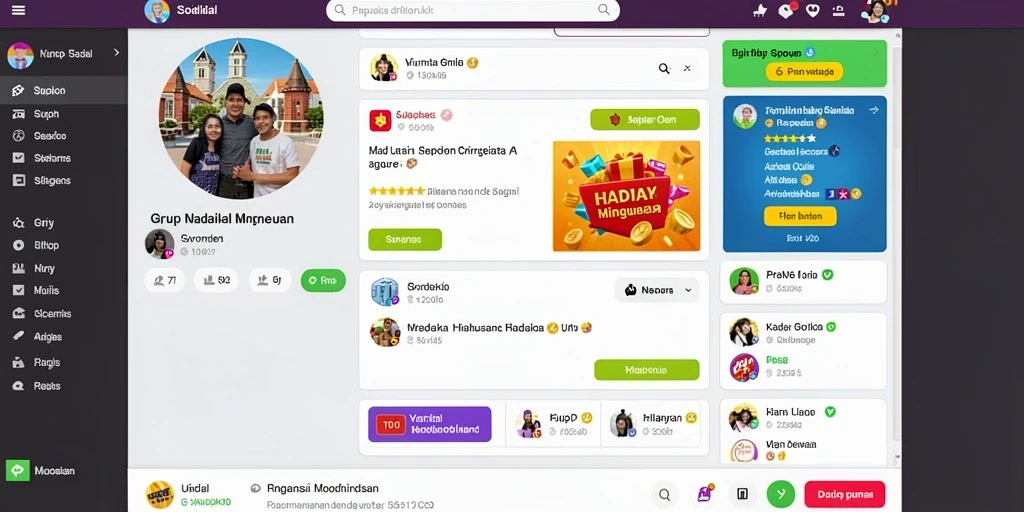 Tampilan antarmuka yang modern dan menarik.