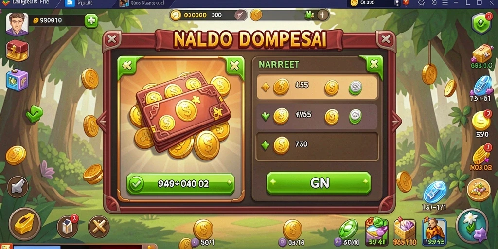 Tampilan mesin slot yang cerah dan menarik.