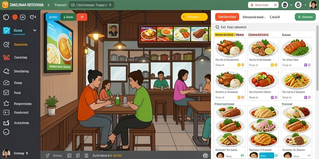 Tampilan antarmuka yang ramah pengguna.